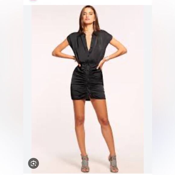 $495 NEW Ramy Brook Violet Dress-in Navy NWT - Picture 7 of 11